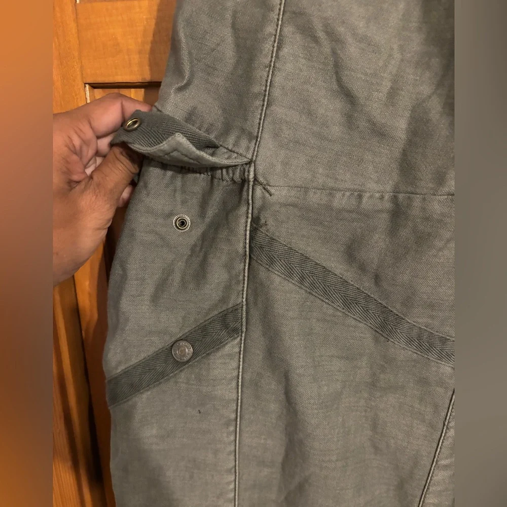 🔥Free People Everglades Utility Barrel Cinch Pants In Mulled Basil We The Free - Picture 9 of 15